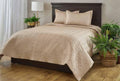 Anna Simona Nuance Bedspread 400 TC Cotton Satin Craft Brown