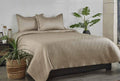 Anna Simona Symphony Bedspread 400 TC Cotton Satin Beige