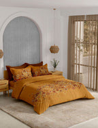 Portico New York Moroccan Sun 250TC 100% Cotton Health Pro Printed Super King Bedsheet with 2 Pillow Covers | AW2026
