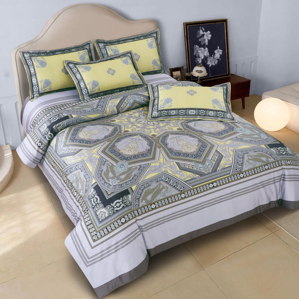 100% Cotton Bedsheet with 2pcs Pillow Cover 800 thread count CIAO-002