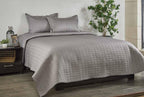 Anna Simona Regatta Bedspread 400 TC Cotton Satin Grey