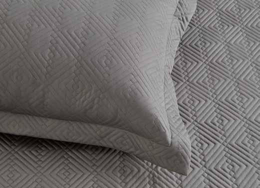 Anna Simona Parle Bedspread 400 TC Cotton Satin Grey