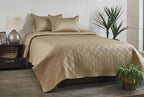 Anna Simona Parle Bedspread 400 TC Cotton Satin Khaki