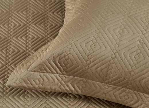 Anna Simona Parle Bedspread 400 TC Cotton Satin Khaki