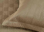 Anna Simona Parle Bedspread 400 TC Cotton Satin Khaki