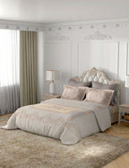 Portico New York Florid Collection 250TC 100% Cotton Health Pro Printed Super King Bedsheet with 2 Pillow Covers | AW2026