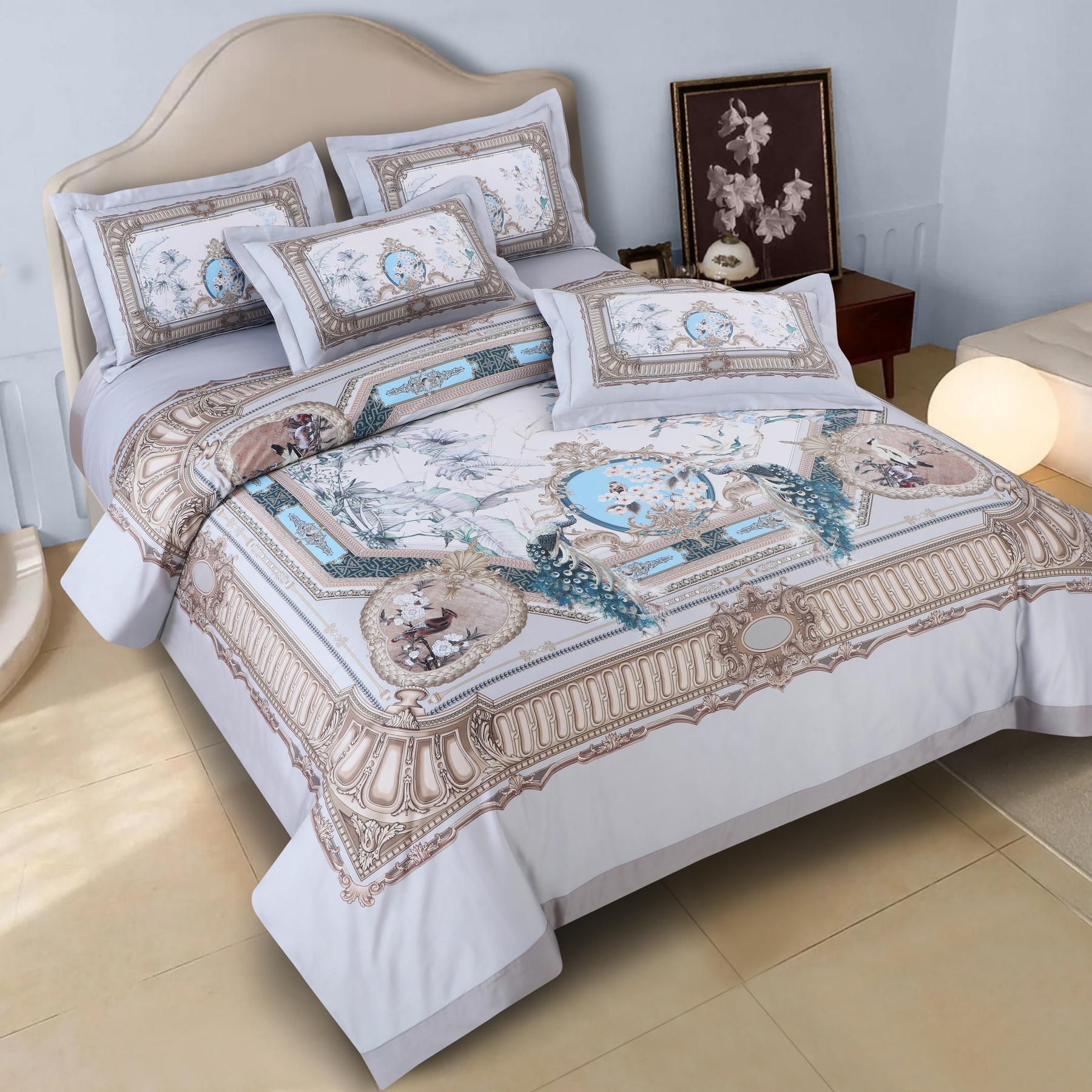 100% Cotton Bedsheet with 2pcs Pillow Cover 800 thread count CIAO-006