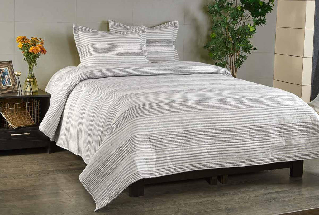 Anna Simona Colaba Bedspread Polyester Linen Grey