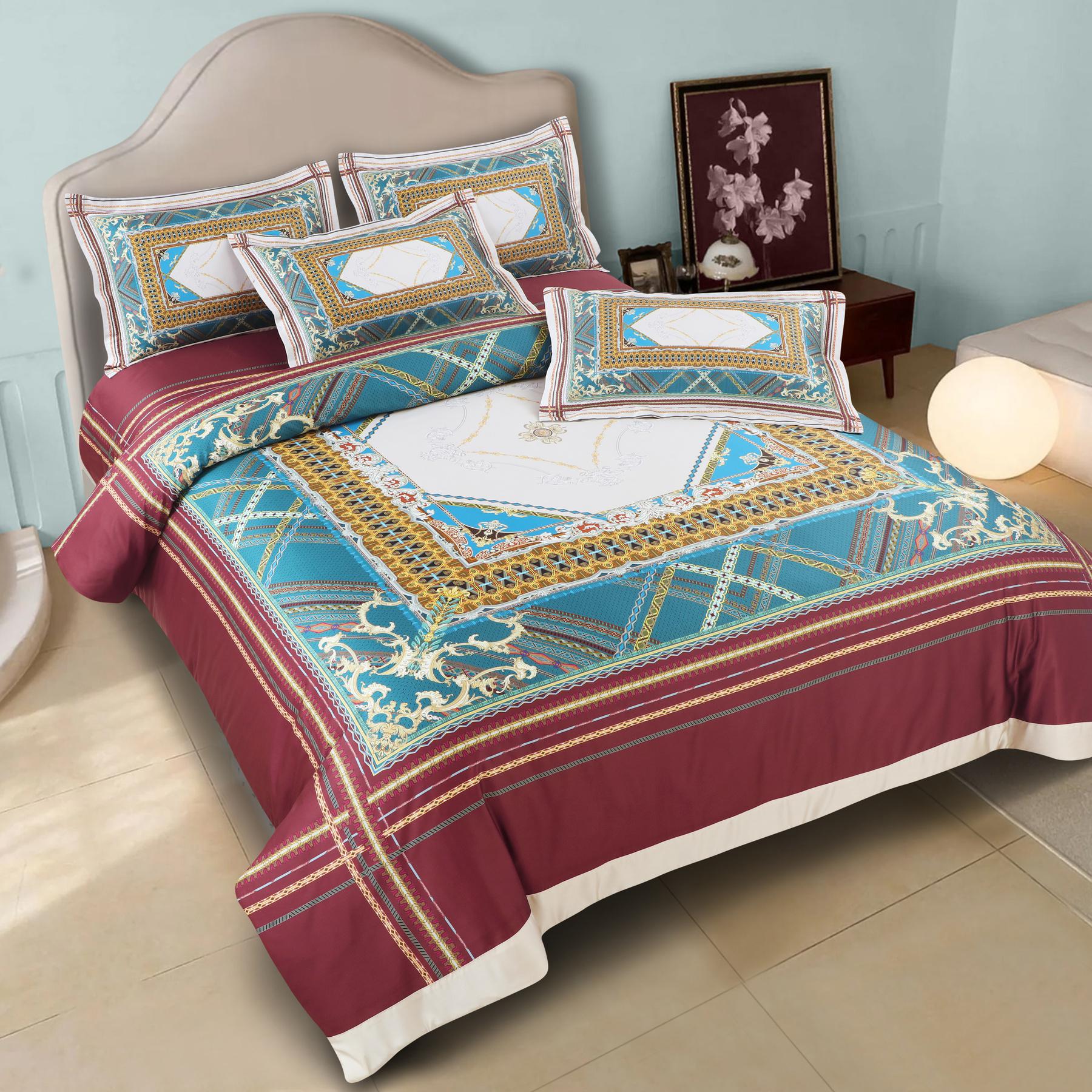 100% Cotton Bedsheet with 2pcs Pillow Cover 800 thread count CIAO-008