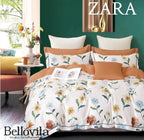 Zara Bedsheet Trance Home Linen Pure 100% Cotton 400TC Plain King Size Bedsheet with 2 Pillow Covers (250 x 270 cm ) - grahsajja