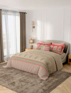 Portico New York Shalimaar 250TC 100% Cotton Health Pro Printed Super King Bedsheet with 2 Pillow Covers | SS2026