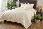 Anna Simona Opus Bedspread 400 TC Cotton Satin Sesame