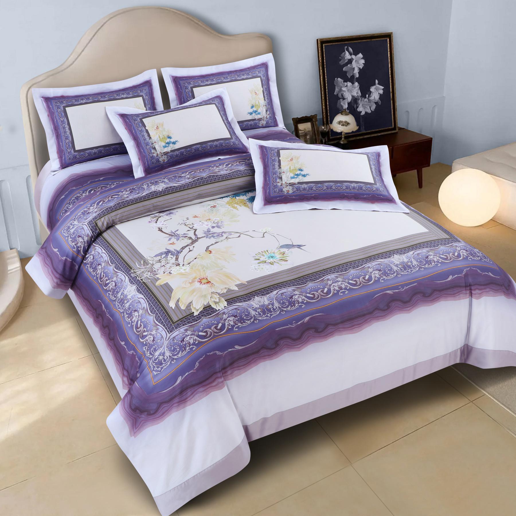 100% Cotton Bedsheet with 2pcs Pillow Cover 800 thread count CIAO-013