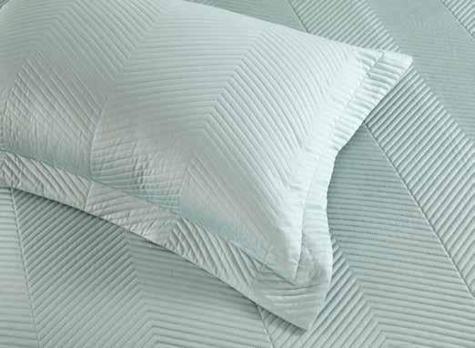 Anna Simona Chevron Bedspread 400 TC Cotton Satin Watery