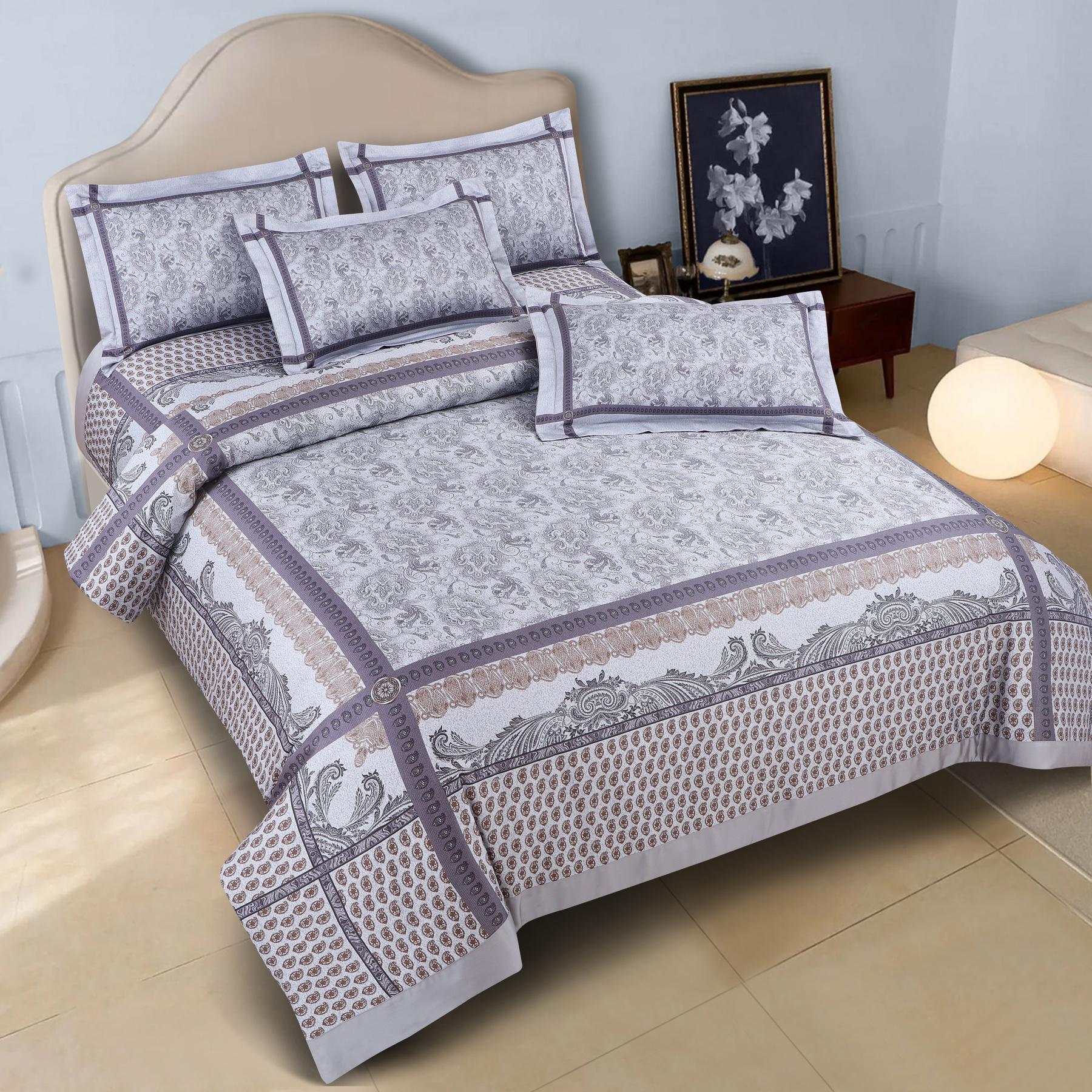 100% Cotton Bedsheet with 2pcs Pillow Cover 800 thread count CIAO-015