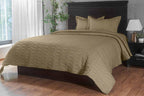 Anna Simona Siesta Bedspread 400 TC Cotton Satin Khaki