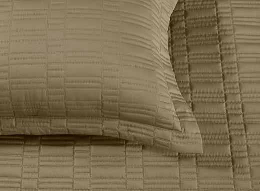 Anna Simona Siesta Bedspread 400 TC Cotton Satin Khaki