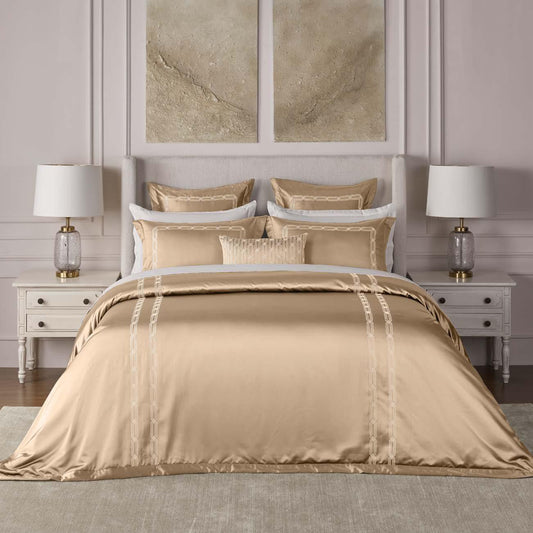 Ddecor Live Beautiful Luxor Collection Bedding Gift 7 pcsSet Estella Beige