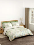 Portico New York BOSCAGE Collection 100% Cotton Health Pro Printed Super King Bedsheet with 2 Pillow Covers | AW2026
