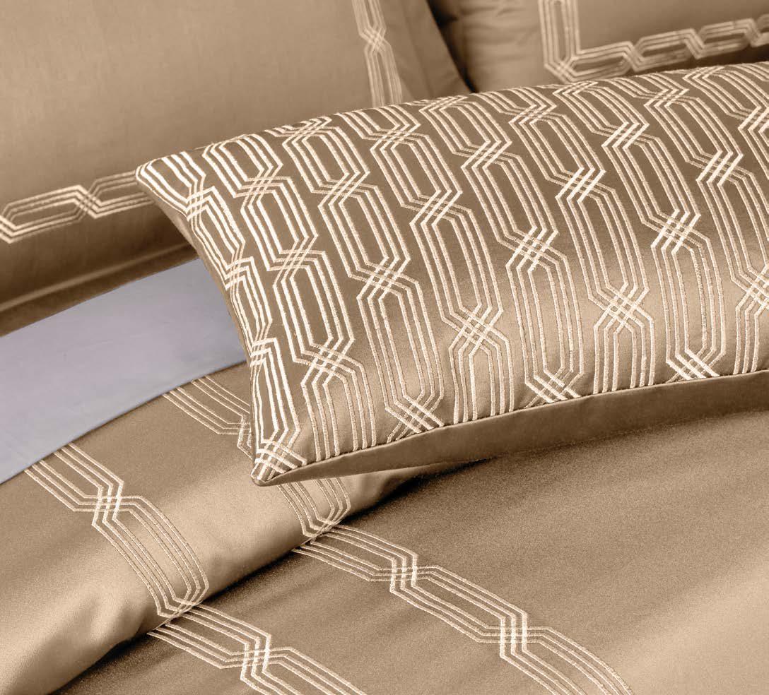 Ddecor Live Beautiful Luxor Collection Bedding Gift 7 pcsSet Estella Beige