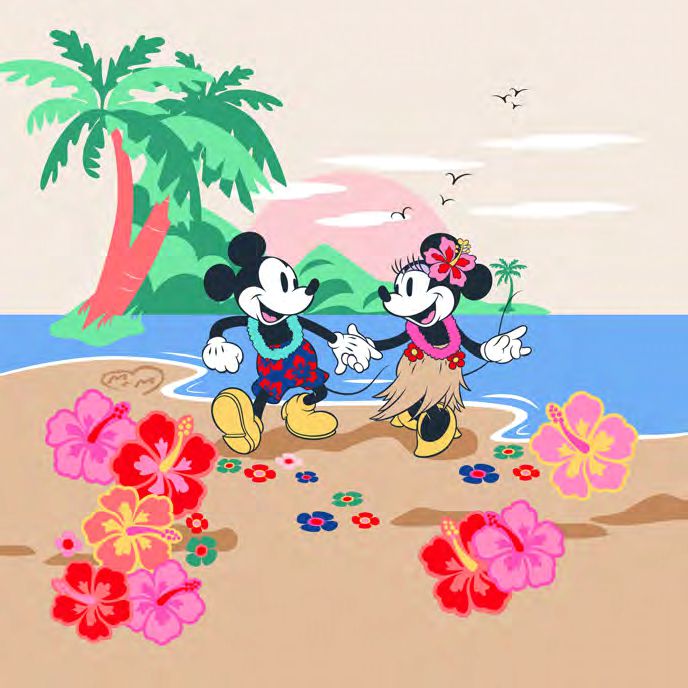 Portico New York Mickey & Minnie Bedtime Stories Printed Cotton Bedsheet | Kids Collection AW2026