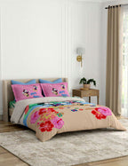 Portico New York Mickey & Minnie Bedtime Stories Printed Cotton Bedsheet | Kids Collection AW2026