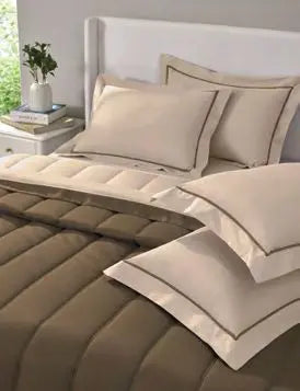 FURROW-Affogat-Almond Milk- DOUBLE COMFORTER 300 GSM Sansaar A D'decor Brand