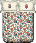 Portico Magnum King Size Cotton Bedsheet Abstract Art Pattern 274x274cm 2023-24