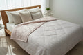 Floral patterned fabric with a beige border