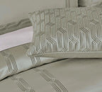 Ddecor Live Beautiful Luxor Collection Bedding Gift 7 pcsSet Estella Silver D'Decor