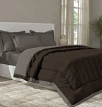 FURROW-Caviar-Charcoal Ash- DOUBLE COMFORTER 300 GSM Sansaar A D'decor Brand