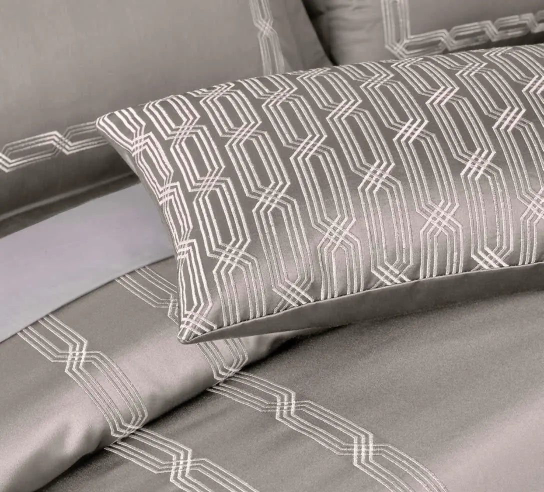 Ddecor Live Beautiful Luxor Collection Bedding Gift 7 pcsSet Estella Taupe D'Decor