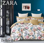 Zara Bedsheet Trance Home Linen Pure 100% Cotton 400TC Plain King Size Bedsheet with 2 Pillow Covers (250 x 270 cm ) - grahsajja