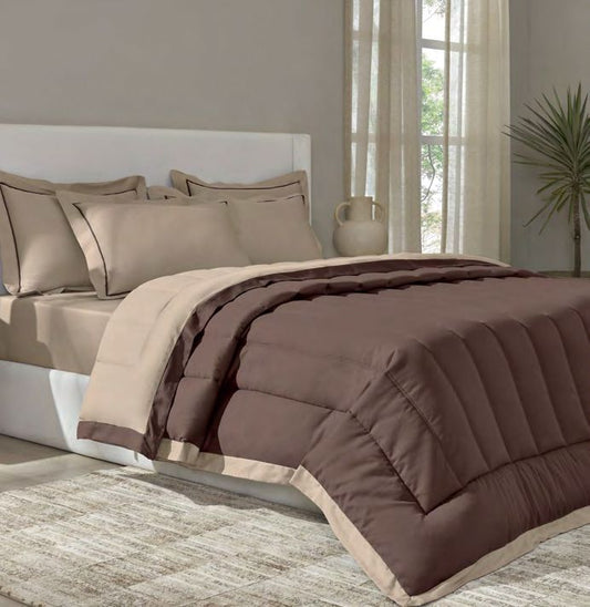 FURROW-sand-Pine Cone- DOUBLE COMFORTER 300 GSM