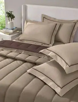 FURROW-sand-Pine Cone- DOUBLE COMFORTER 300 GSM Sansaar A D'decor Brand