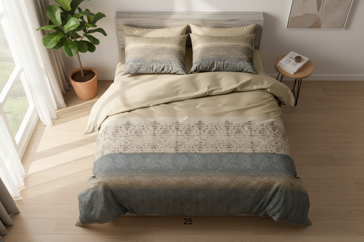 Empress Scarlet Bedsheet Set | 350TC King Size | 3-Piece SRL-9