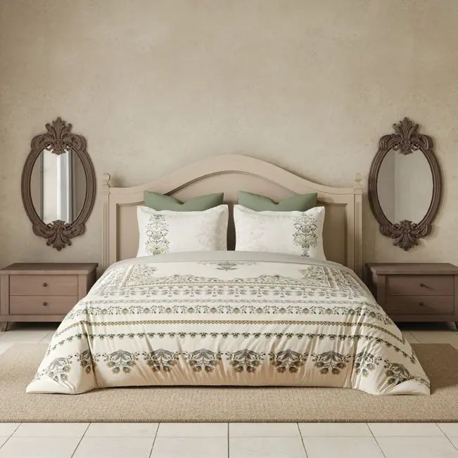 Ddecor Live Beautiful Virasat Collection Eliza CELADON GREEN D'Decor