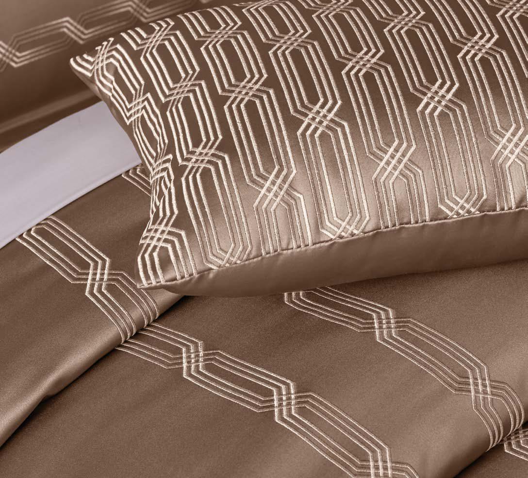 Ddecor Live Beautiful Luxor Collection Bedding Gift 7 pcsSet Estella Mushroom