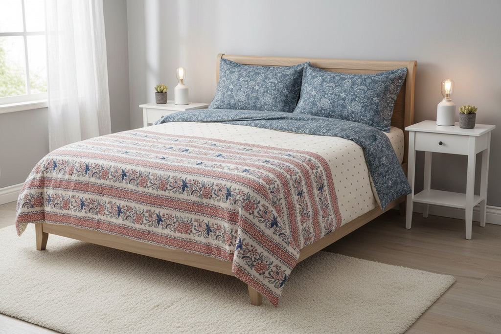 Portico Shalimaar 250TC Cotton Bedsheet India - Pattern Detail