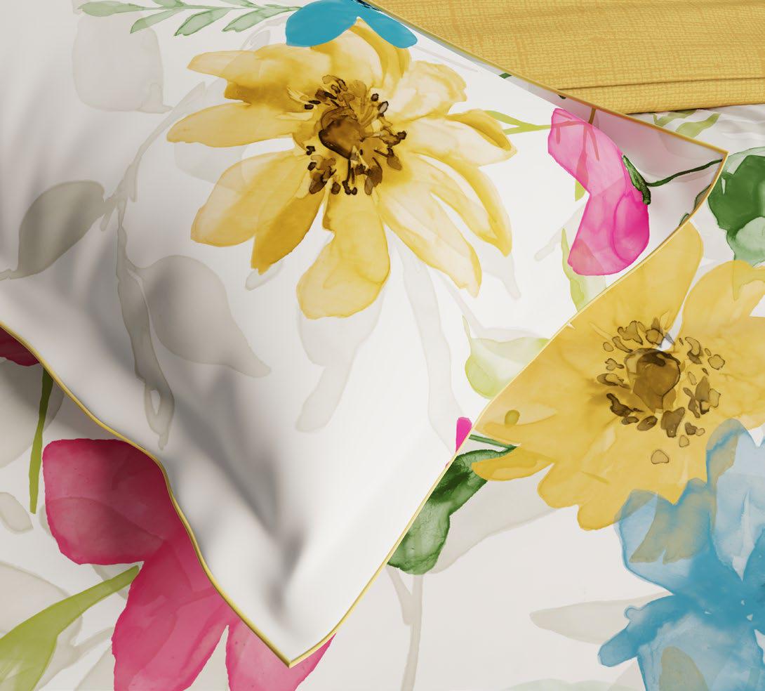 Ddecor Live Beautiful King Size Bedsheet with 4Pc Pillow Covers MEADOW | PRIMROSE YELLOW - grahsajja