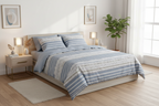 Empress Scarlet Bedsheet Set | 350TC King Size | 3-Piece SRL-15