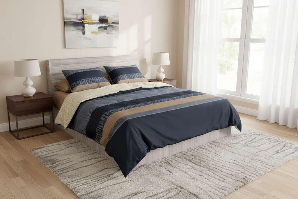 Empress Scarlet Bedsheet Set | 350TC King Size | 3-Piece SRL-16