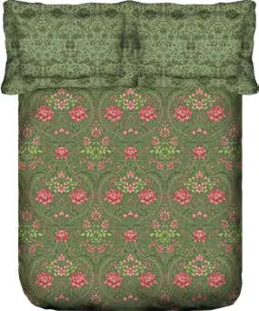 Portico New York Cadence 250 TC 100% Cotton Health Pro Printed Super King Bedsheet with 2 Pillow Cover - grahsajja