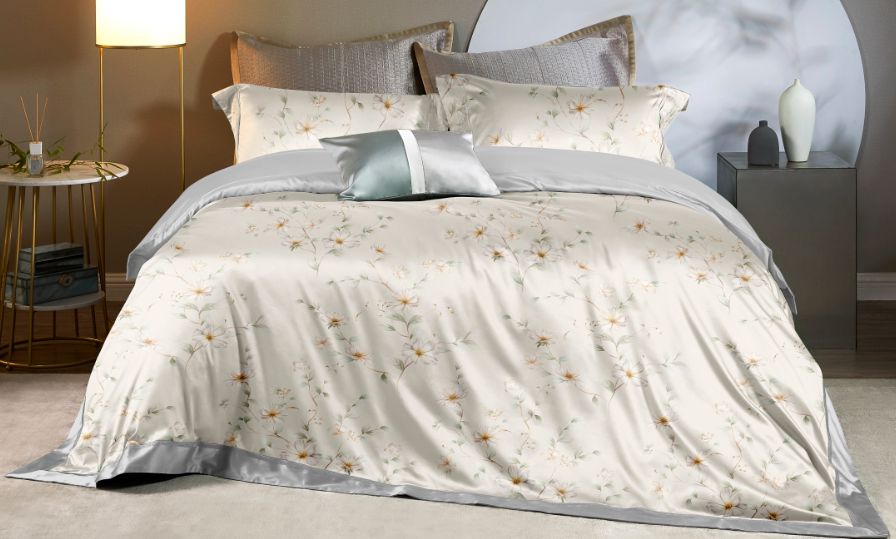 Spread Spain Made From Green 550 TC Cotton & Bamboo Bedsheets | Summer Bed Sheet SS2026