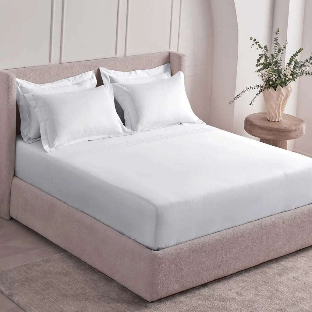 Ddecor Live Beautiful Pearl Collection Bedding Gift 5 pcsSet Miraan  LUCENT WHITE D'Decor
