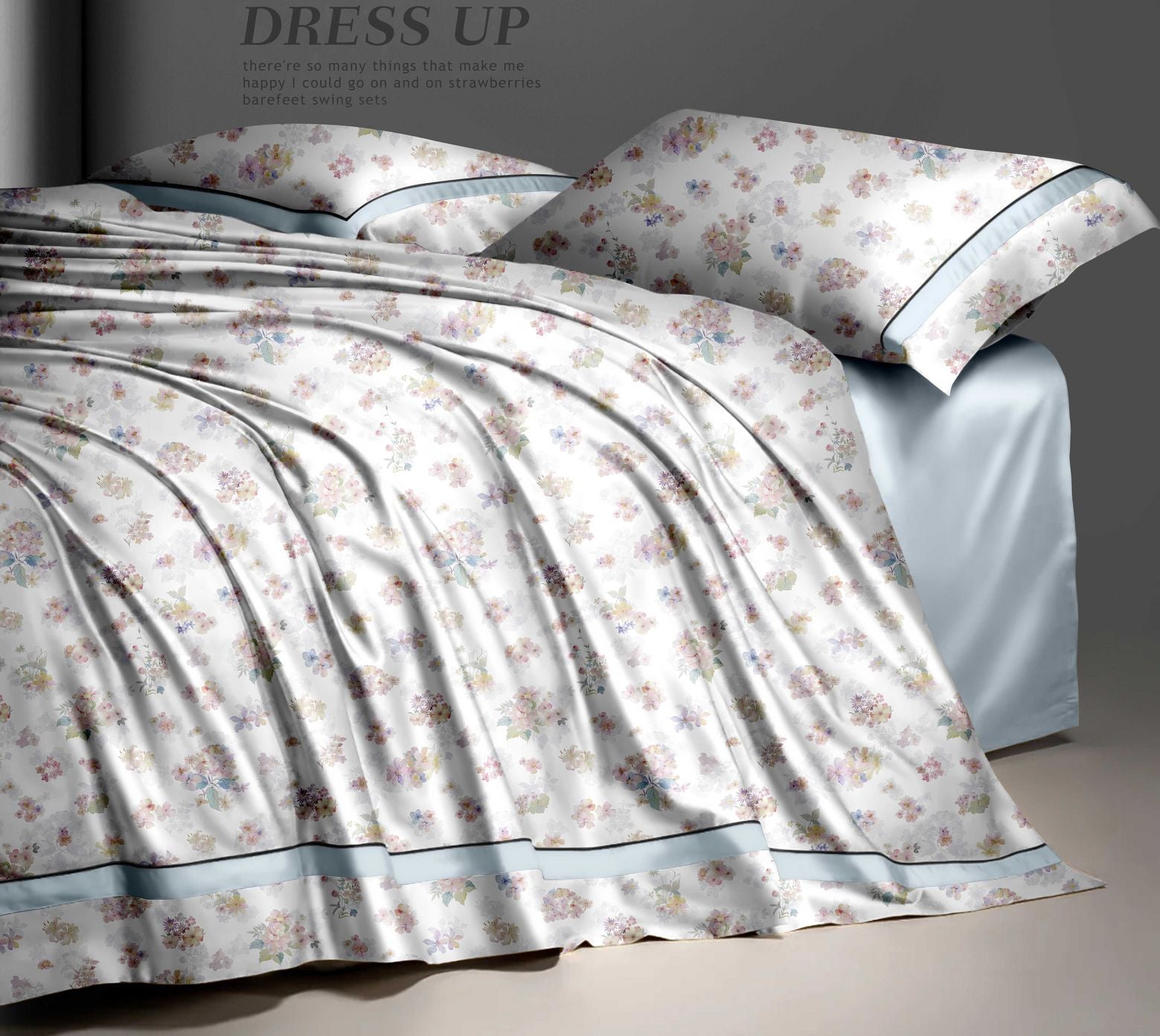 Spread Spain Made From Green 550 TC Cotton & Bamboo Bedsheets | Summer Bed Sheet SS2026