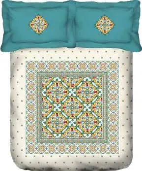 Portico Ceramica 4pc Bed-in-Bag SS2025 Complete Bedding Set - Design 6