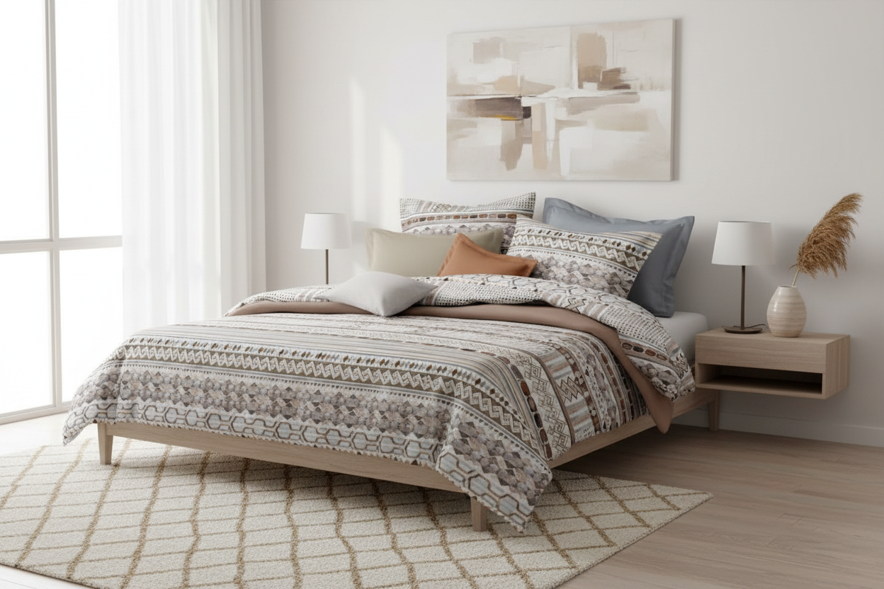 Empress Scarlet Bedsheet Set | 350TC King Size | 3-Piece SRL-25