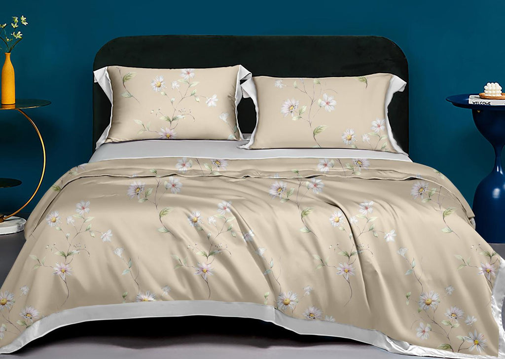 Spread Spain Made From Green 550 TC Cotton & Bamboo Bedsheets | Summer Bed Sheet SS2026
