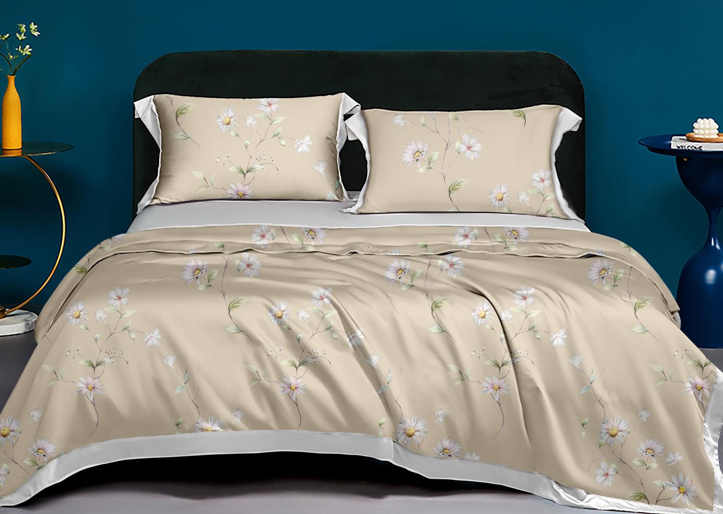 Spread Spain Made From Green 550 TC Cotton & Bamboo Bedsheets | Summer Bed Sheet SS2026